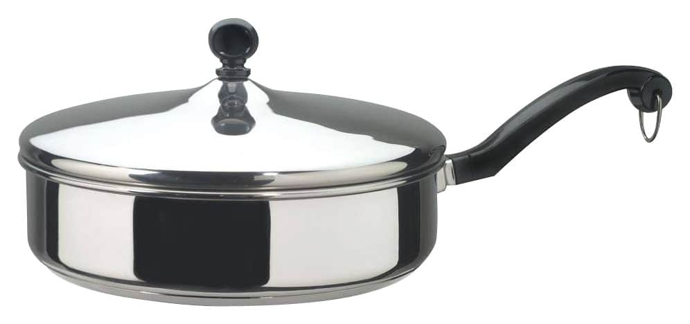 Best Buy: Farberware Classic Series Stainless Steel Sauté Pan With Lid ...