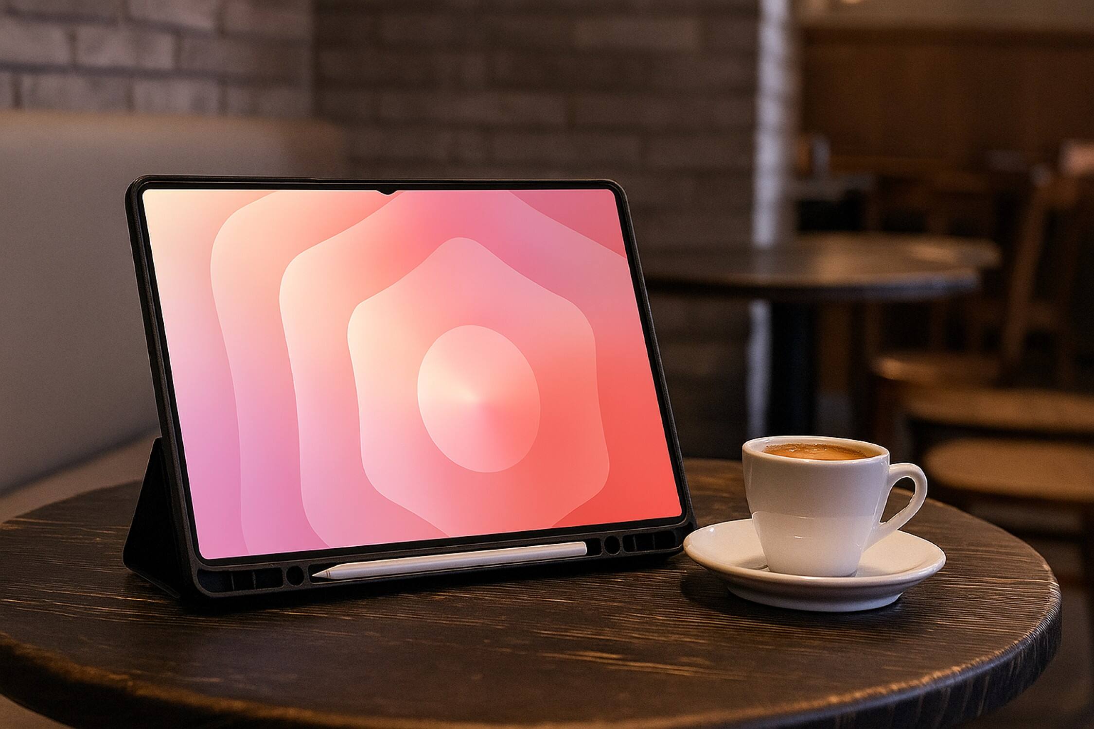 Alt View 2. SaharaCase - Samsung Galaxy Tab S11 Folio Case | Transparent Back | Slim & Durable | Venture Series - Sorpion Black.