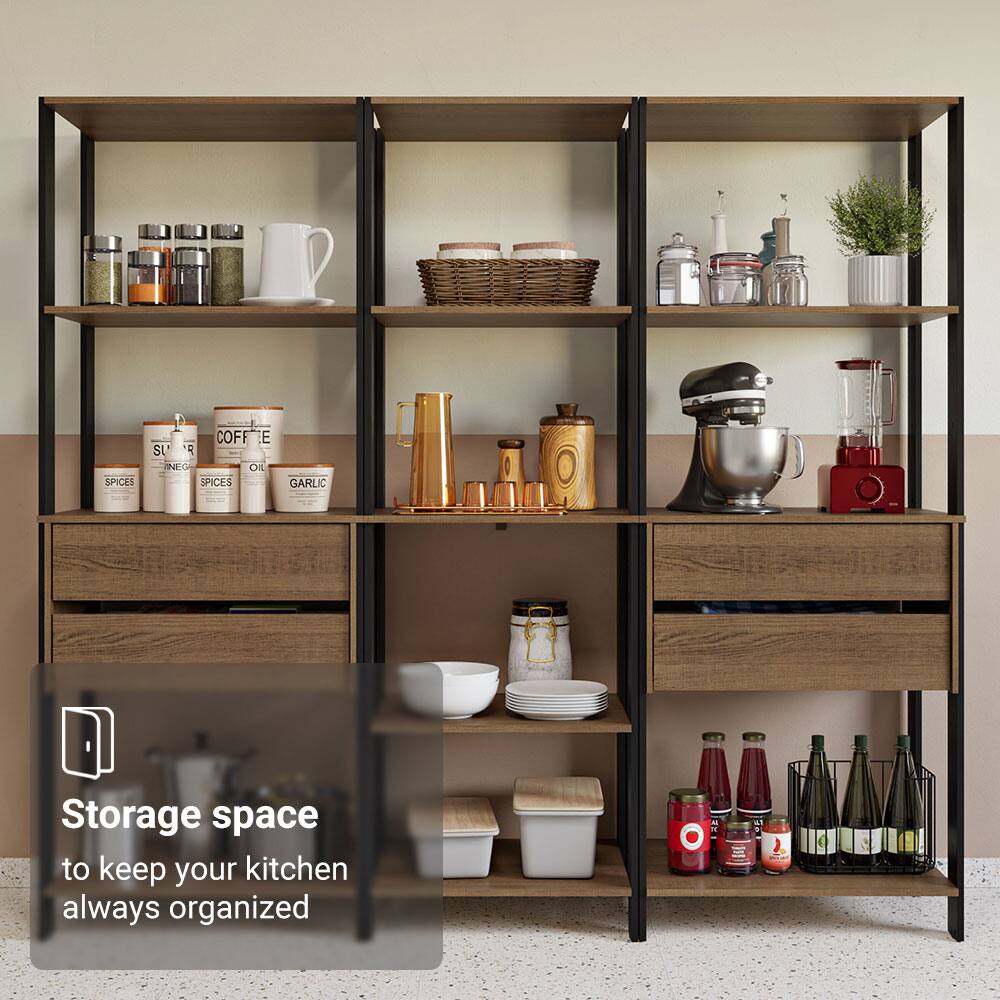 SPICES COFFEE SUGAR GARLIC  
Storage space to keep your kitchen always organized