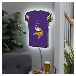 Evergreen Enterprises - Minnesota Vikings 23" LED Jersey Lighted Wall Sign - Multicolor