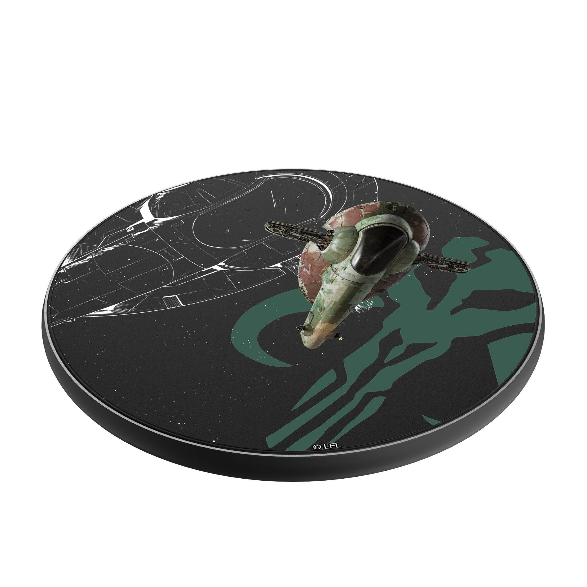 Angle. Keyscaper - Star Wars: A New Hope FactionTech 15-Watt Wireless Charger - Slave I.