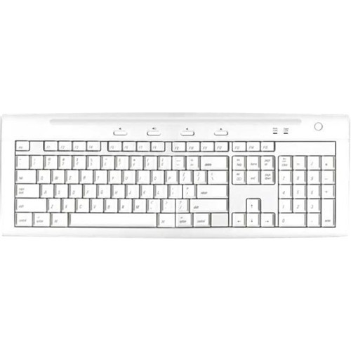 Best Buy: Macally iKey Slim Combo Keyboard and Optical Mouse Ice white