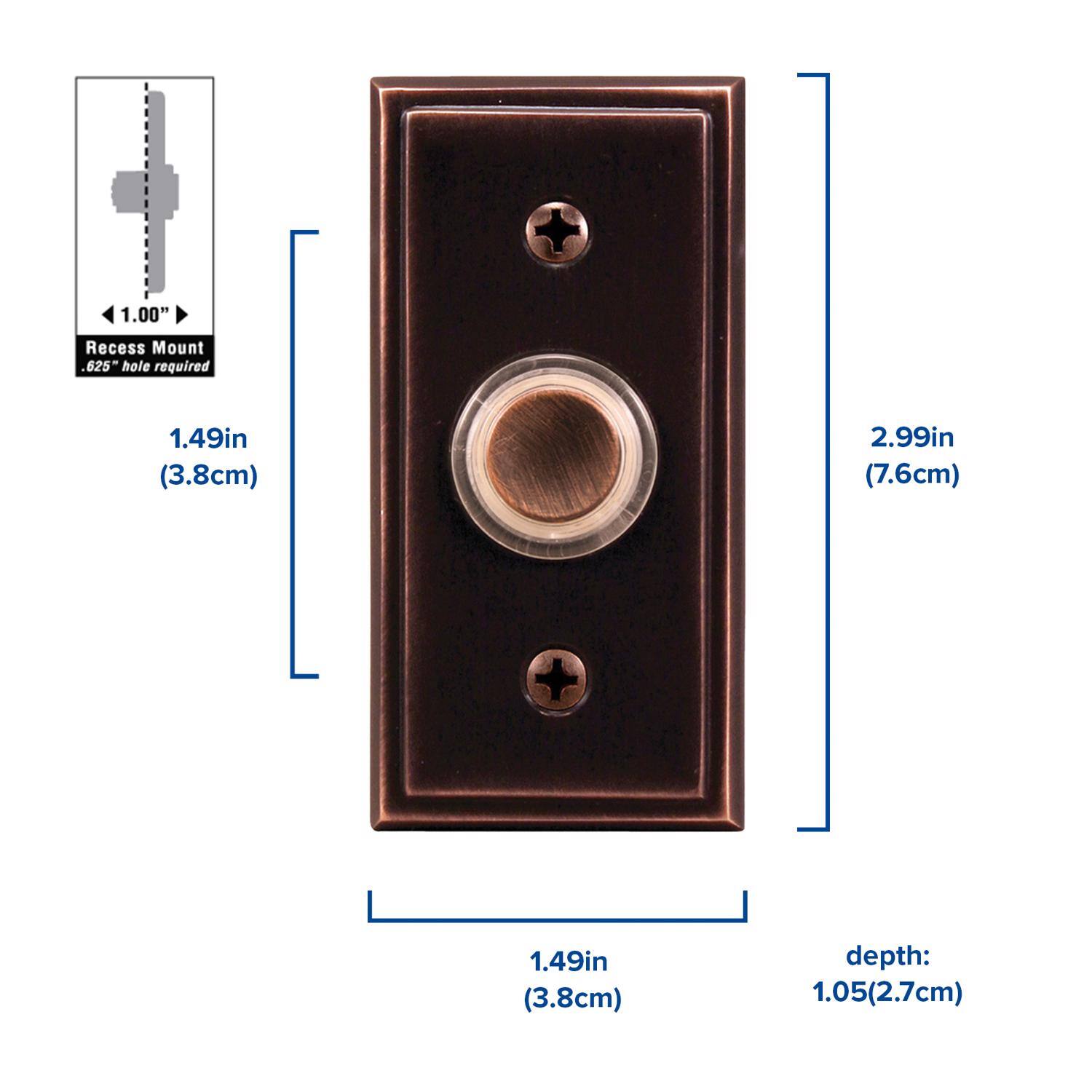 1.00" Recess Mount  
625 hole required  
1.49in (3.8cm)  
2.99in (7.6cm)  
1.49in (3.8cm)  
depth: 1.05(2.7cm)
