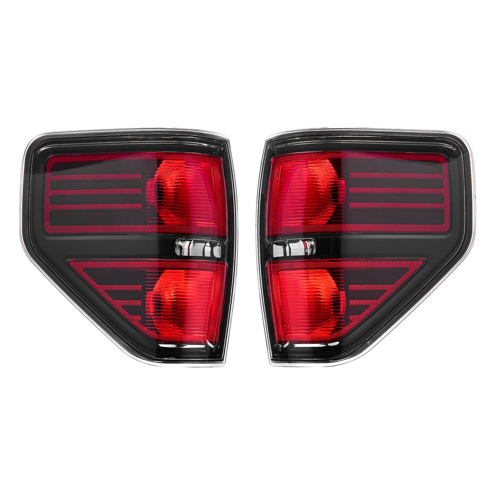 Alt View 5. VEVOR - Tail Light Assembly Compatible with 2009 2010 2011 2012 2013 2014 Ford F150 F-150, Rear Brake Lamps without Bulbs,2PCS - Red.