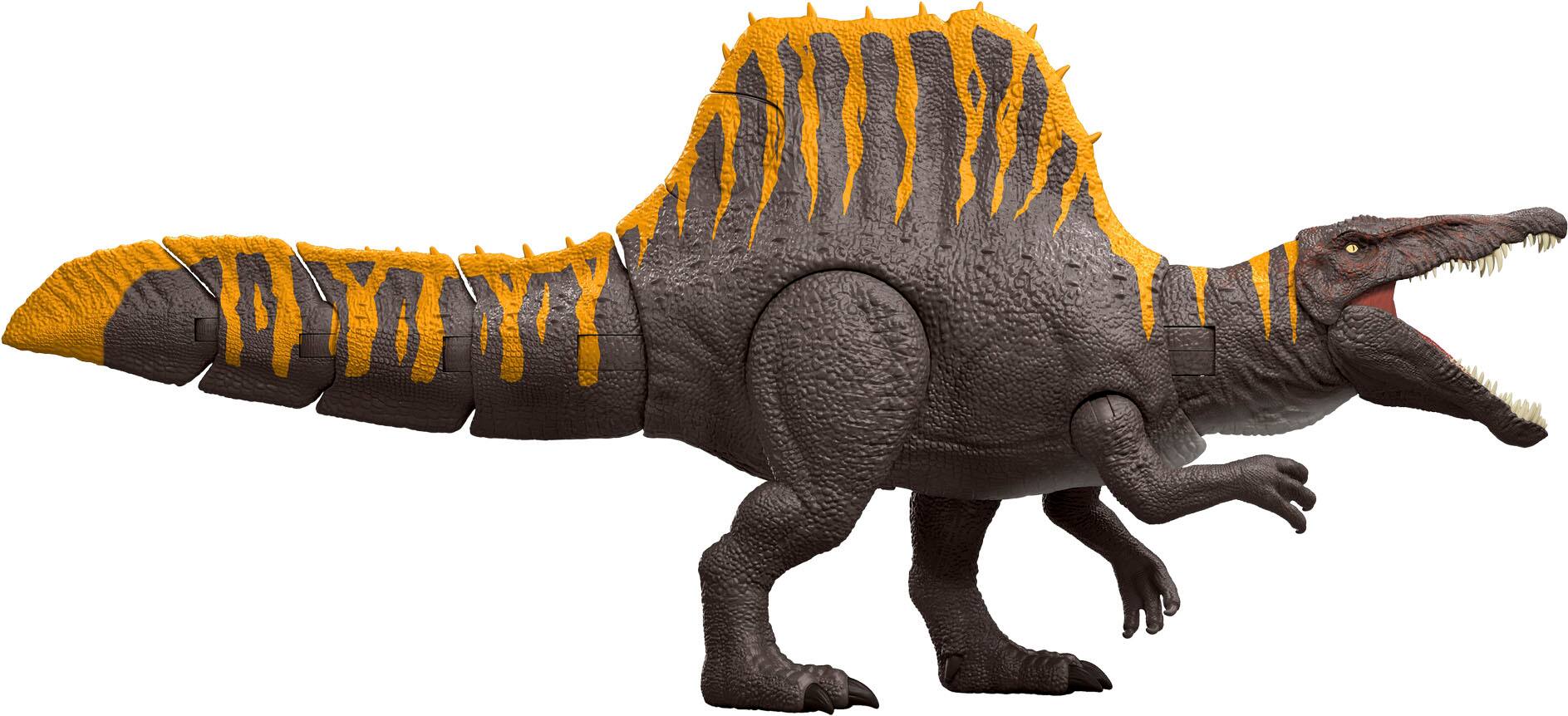 Left. Jurassic World - 9.8" Tail Thrasher Spinosaurus.