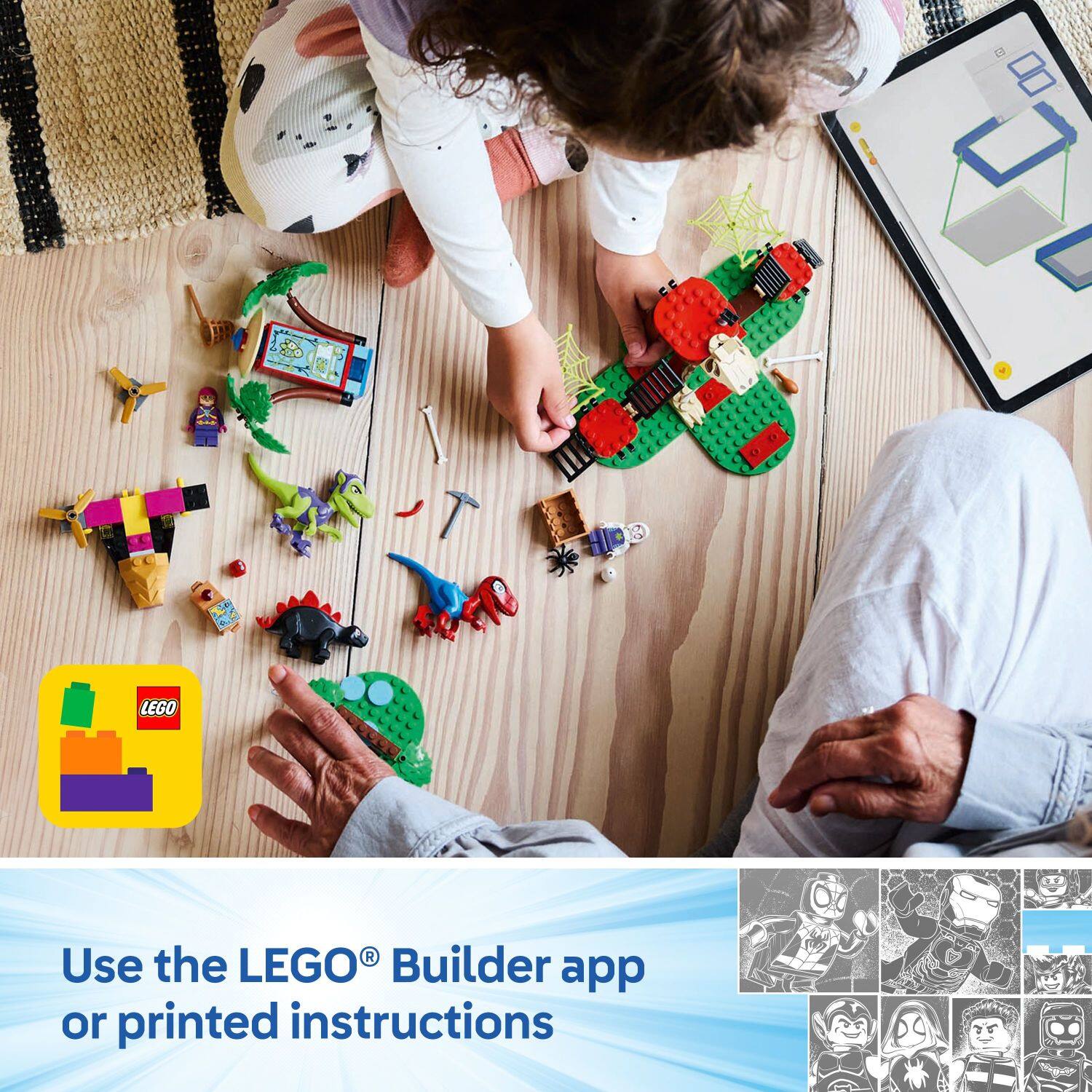 LEGO Builder app or printed instructions