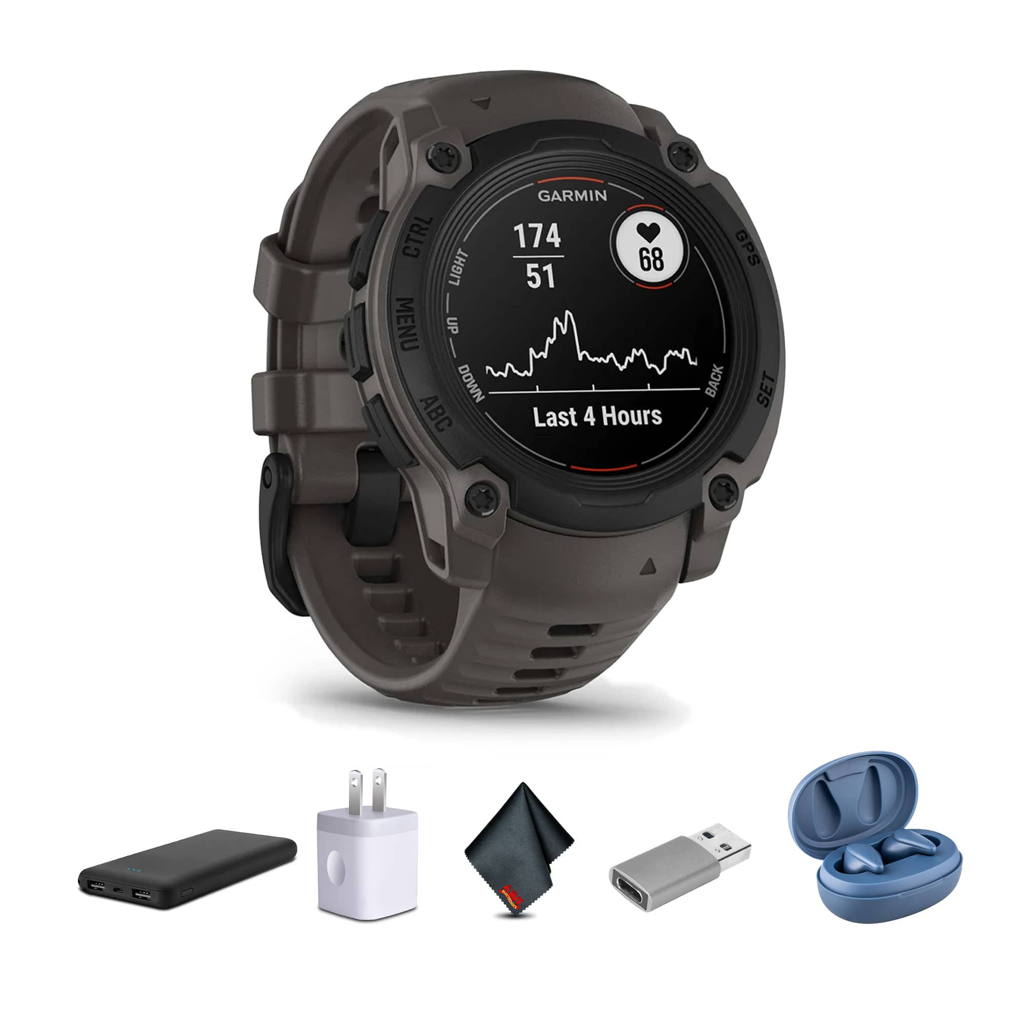 Garmin - Instinct E 40mm Outdoor GPS Smartwatch 14 Days of Battery Life, Charcoal - may vary - (2025)