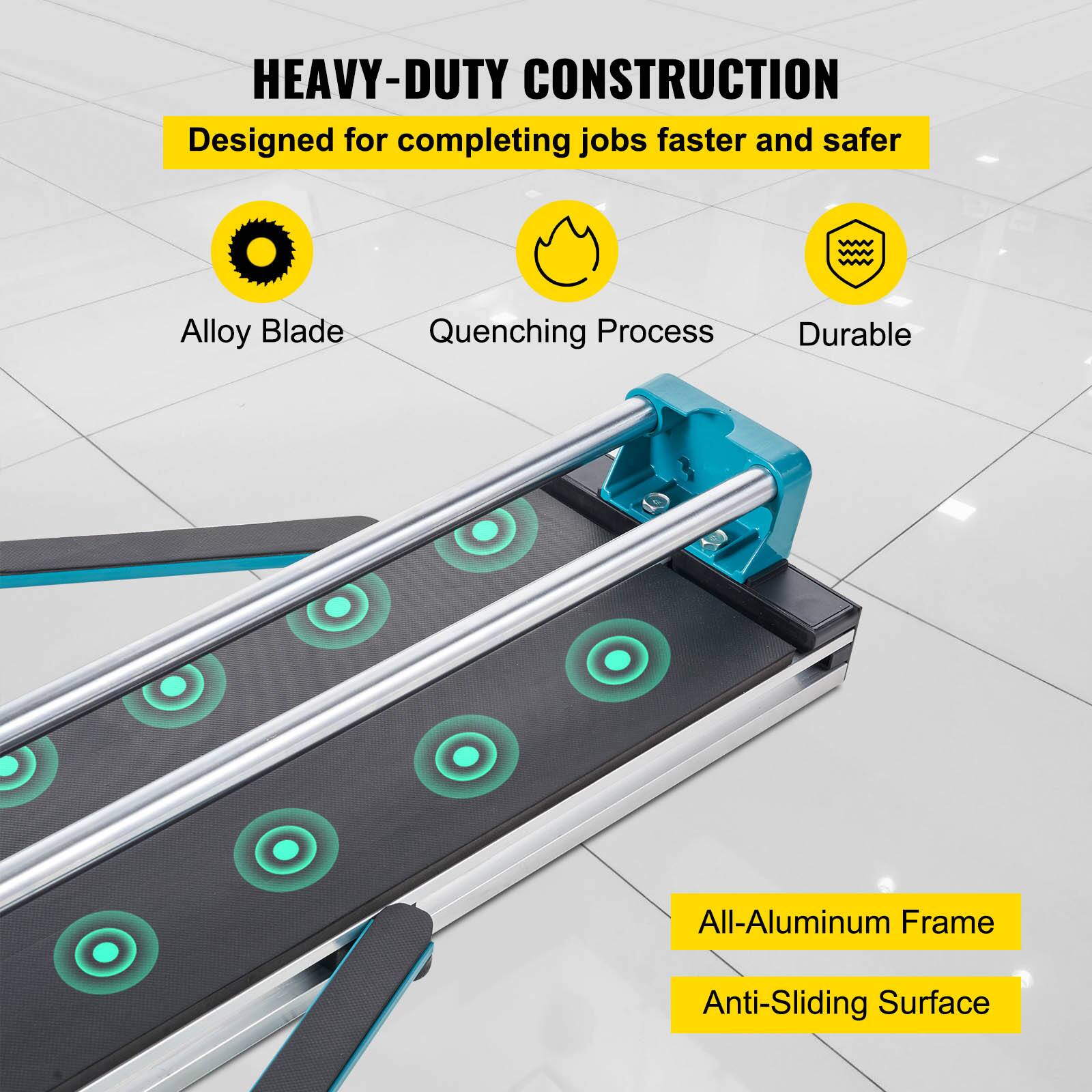 HEAVY-DUTY CONSTRUCTION  
Designed for completing jobs faster and safer  

- Alloy Blade  
- Quenching Process  
- Durable  

All-Aluminum Frame  
Anti-Sliding Surface