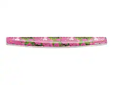 Front. Fellowes - Photo Gel Wrist Rest, Pink Flowers - Pink Flowers.
