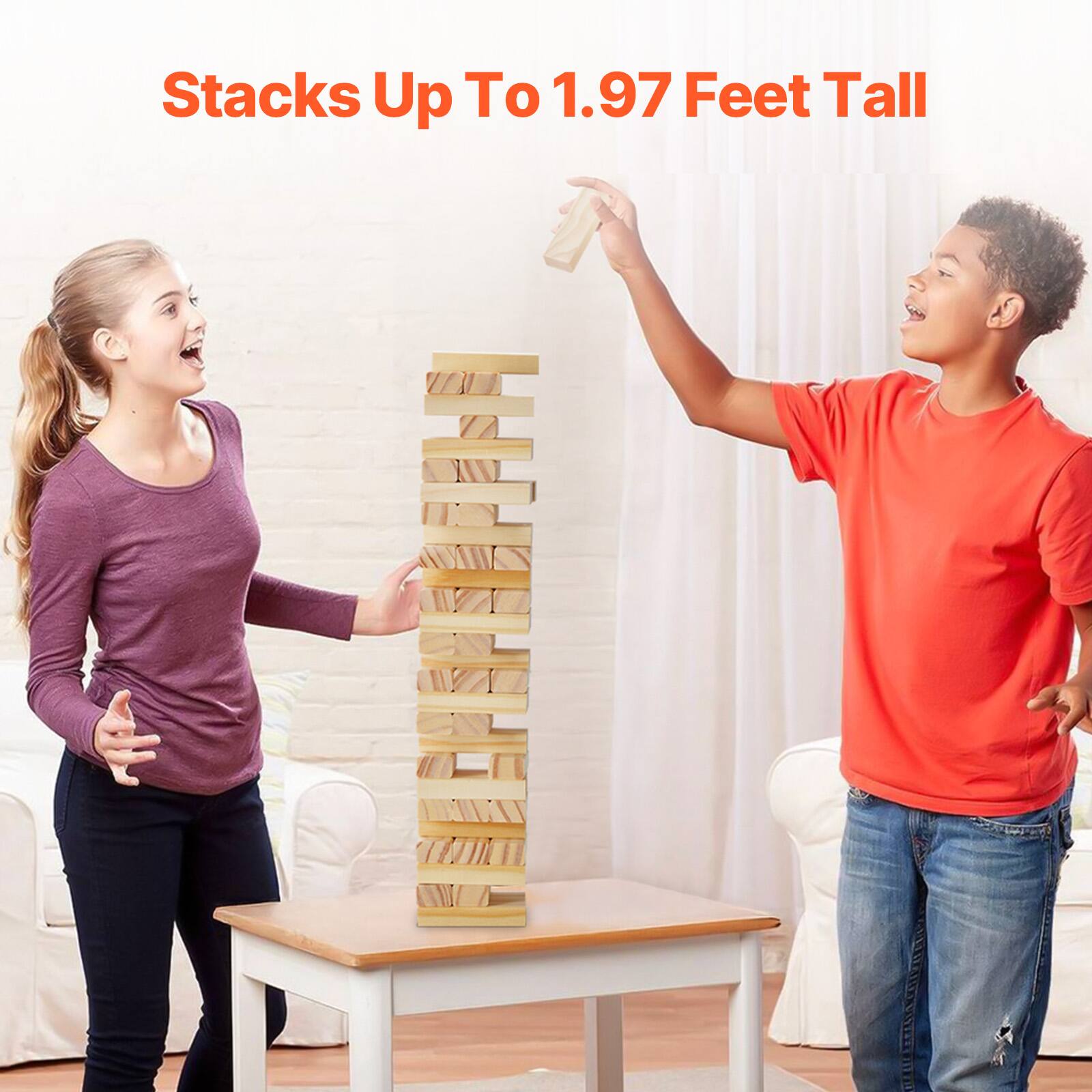 Stacks Up To 1.97 Feet Tall
