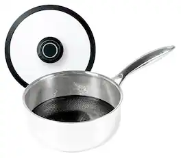 Frieling - Black Cube Hybrid Quick Release 2.5 Quart Saucepan, 8-Inch - Silver