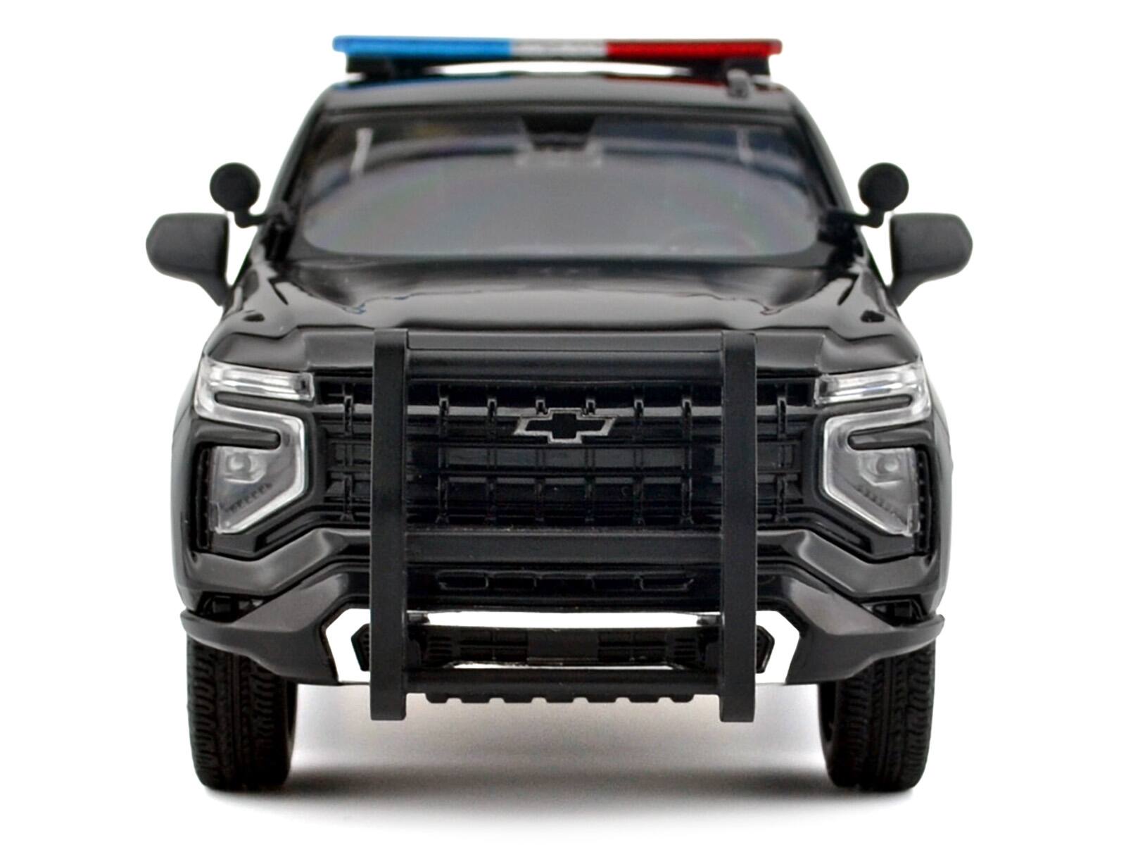 Alt View 4. Motormax - 2025 Chevrolet Tahoe PPV Black "Custom Builder's Kit - Law Enforcement and Public Service" 1/24 Model Car by Motormax.
