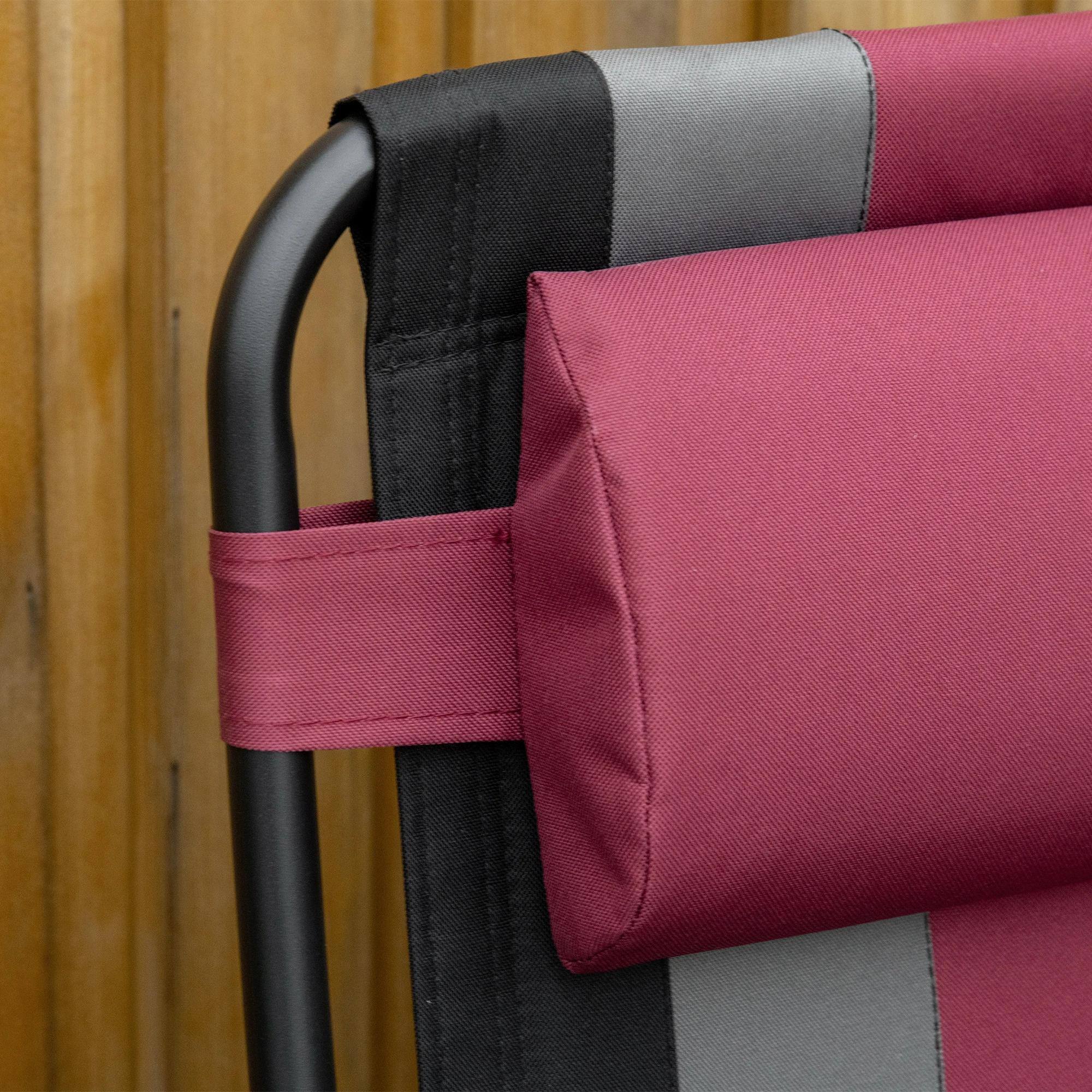 Left. Resenkos - Resenkos XL Oversize Zero Gravity Recliner, Padded Patio Lounger Chair, Folding Chair, Red - Red.