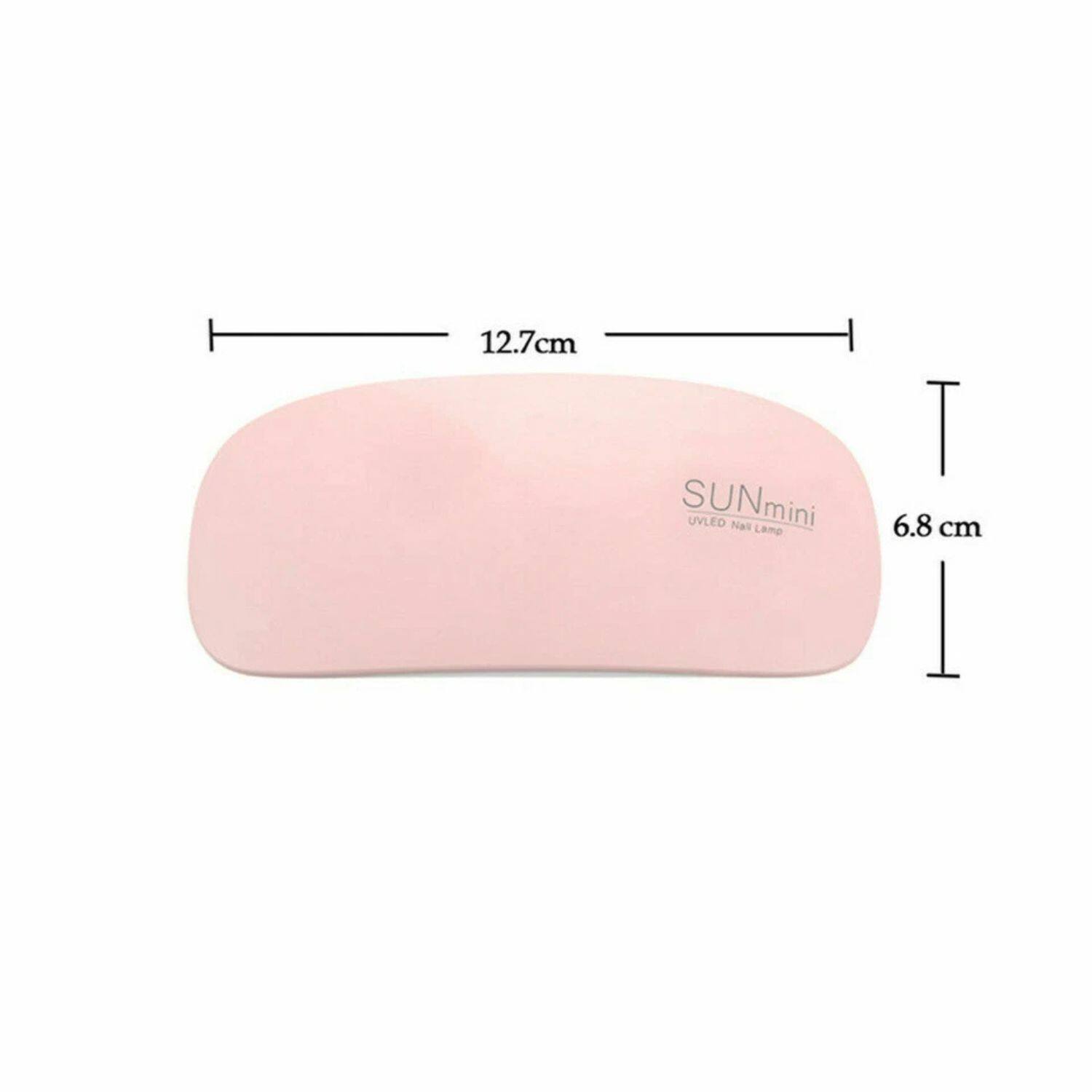 12.7 cm SUNmini UVLED Nail Lamp  
6.8 cm