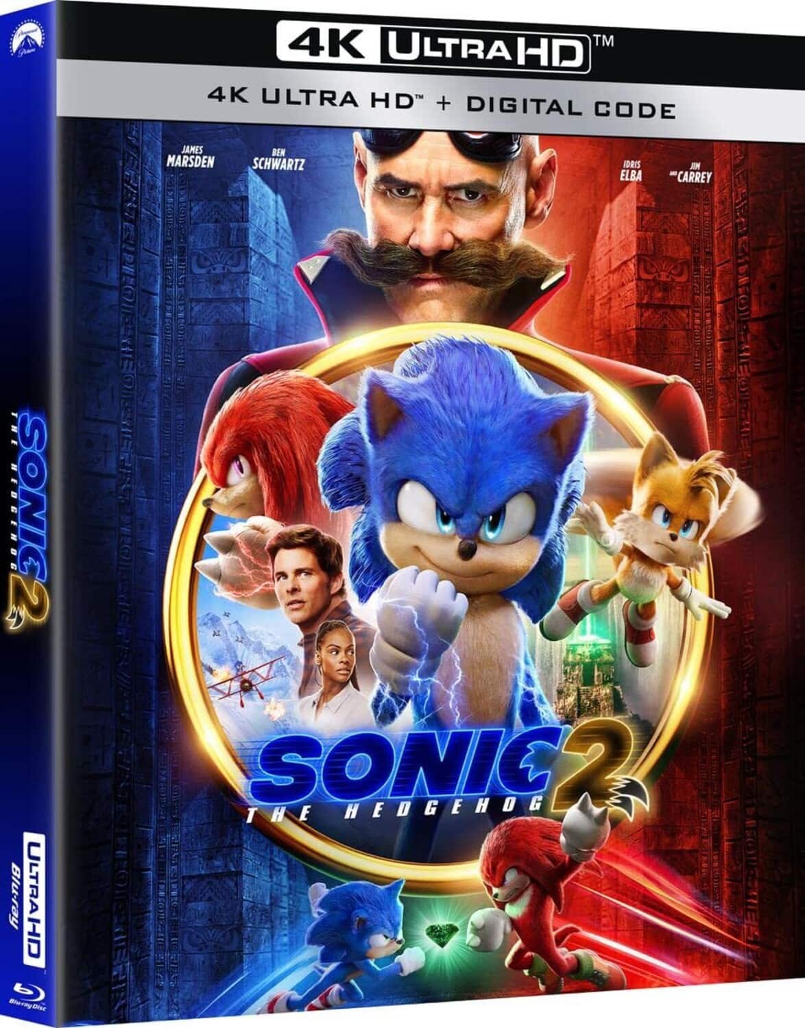 Front. Sonic the Hedgehog 2   - 4K Blu-Ray.