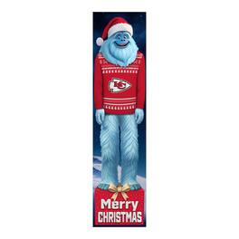 Fan Creations - Kansas City Chiefs 48" Yeti Christmas Leaner - Multicolor