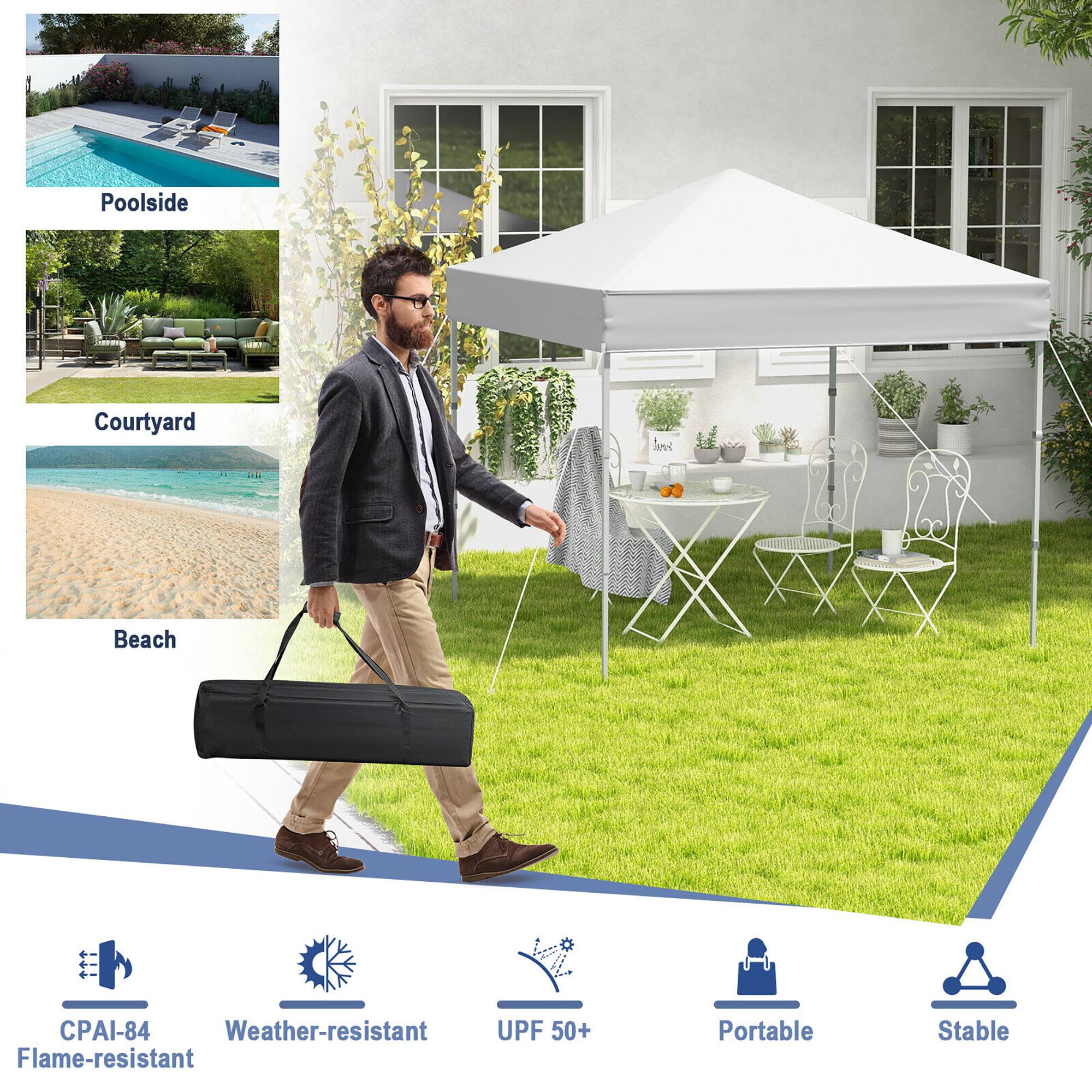 Poolside, Courtyard, Beach  
CPAI-84  
Weather-resistant  
UPF 50+  
Flame-resistant  
Portable  
Stable