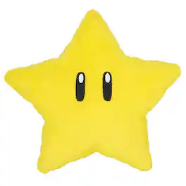 Sanei - Little Buddy 1823 Super Mario All Star Collection Super Star 6" Plush,Yellow
