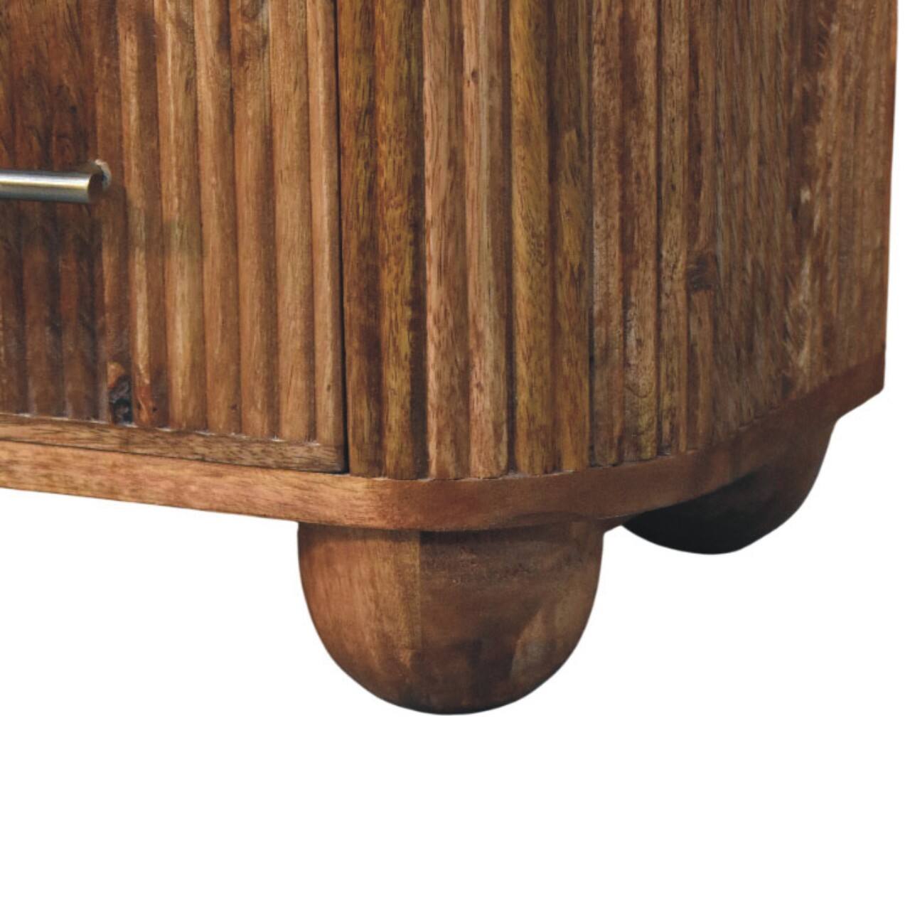 Alt View 7. Artisan Furniture - Artisan Furniture Solid Wood Beaumont Marble Bedside - Brown.