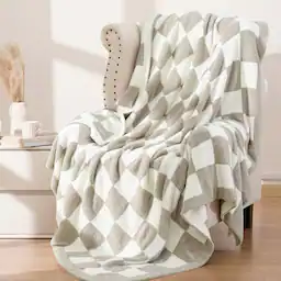 Oat Color/Beige-Throw(50x60)