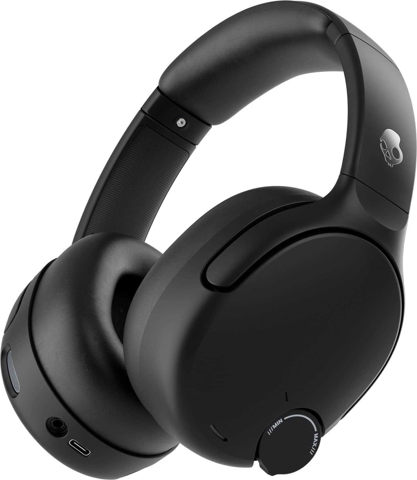 Skullcandy - Crusher 720 Over-the-Ear Wireless Bluetooth Headphones with THX Spatial Audio - Black