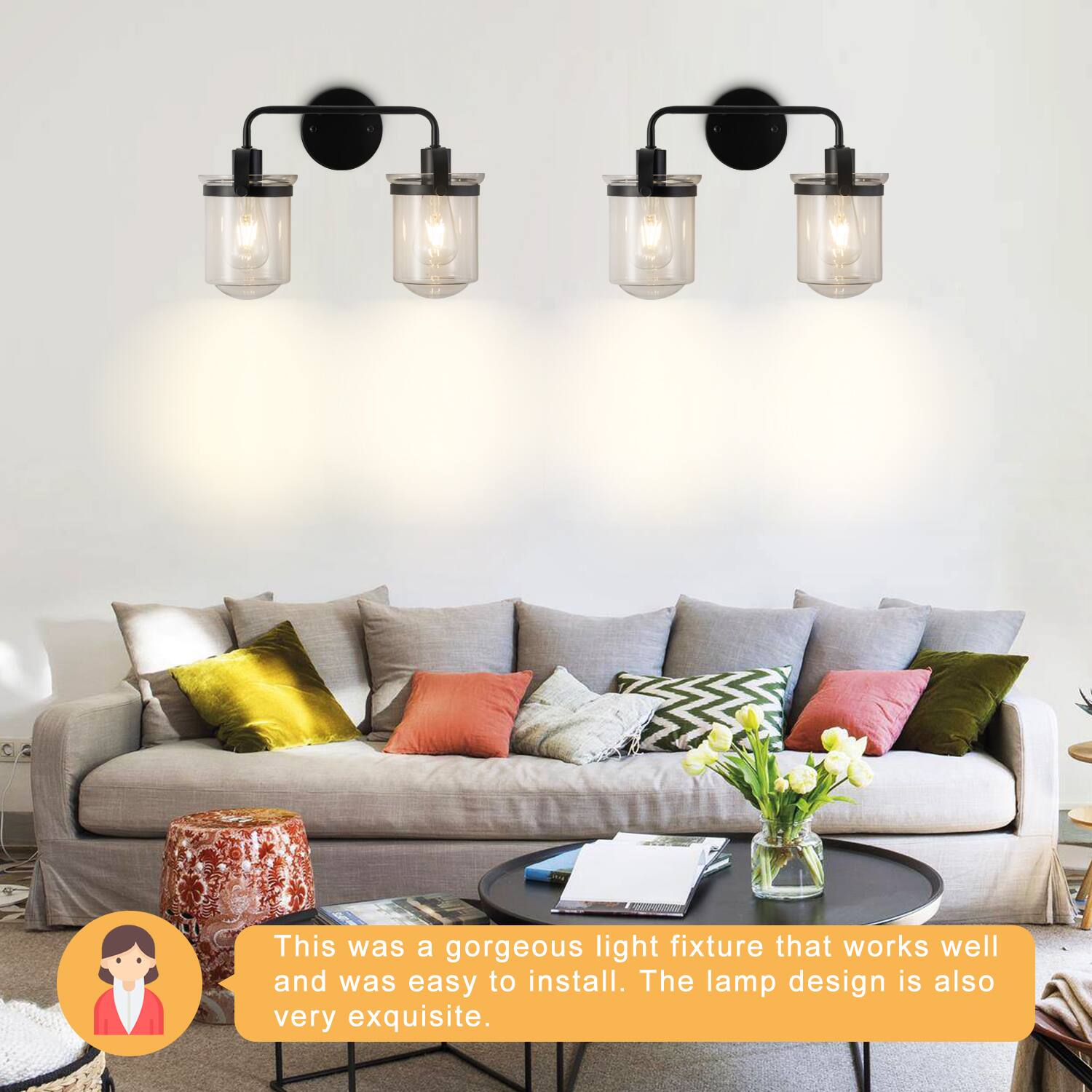 This was a gorgeous light fixture that works well and was easy to install. The lamp design is also very exquisite.