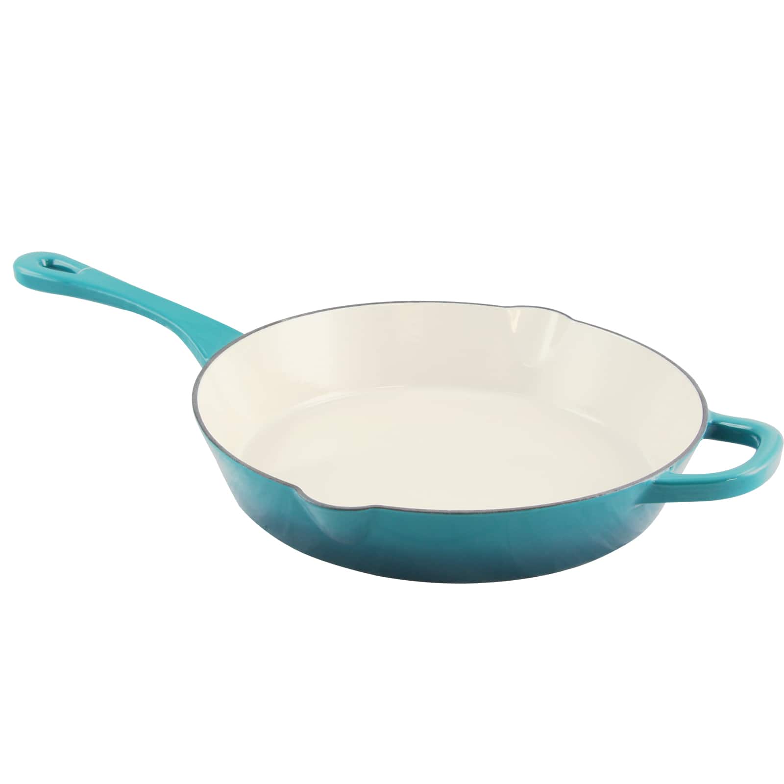 Crockpot - Crock Pot Artisan 12 in. Round Enameled Cast Iron Skillet Ombre - Teal