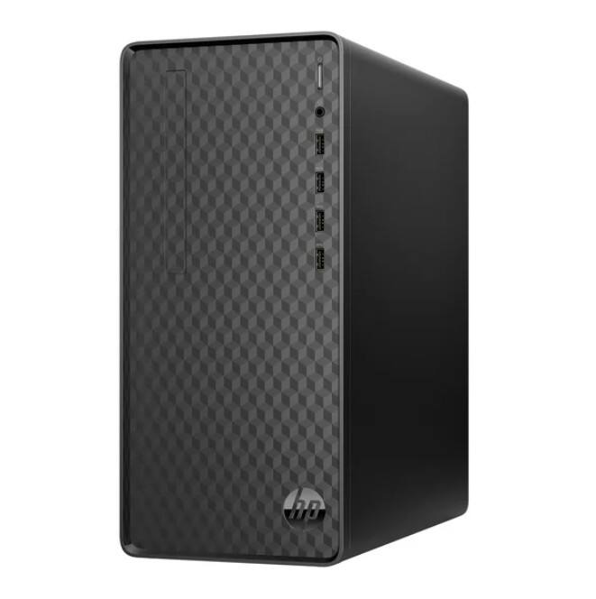 Angle. HP - HP M01-F300 Desktop Computer, Intel Core i5-13400, 12GB Ram, 512GB SSD, Black, Windows 11 Home.