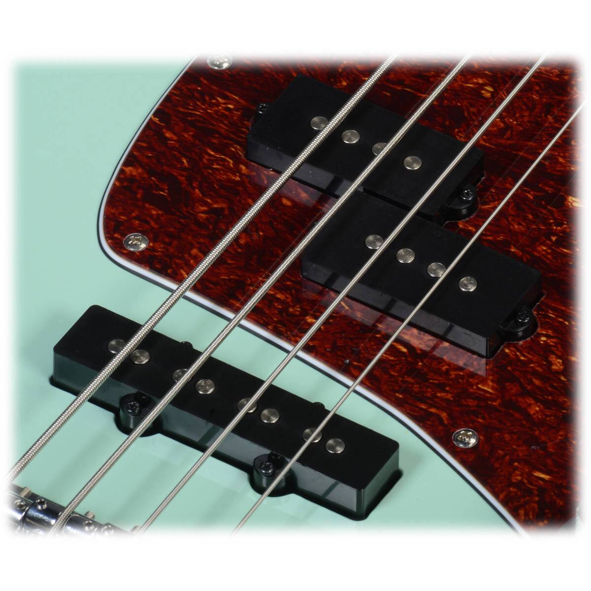 Alt View 3. Ibanez - Ibanez Talman Series TMB100 Electric Bass Guitar, Rosewood Fretboard, Mint Green.