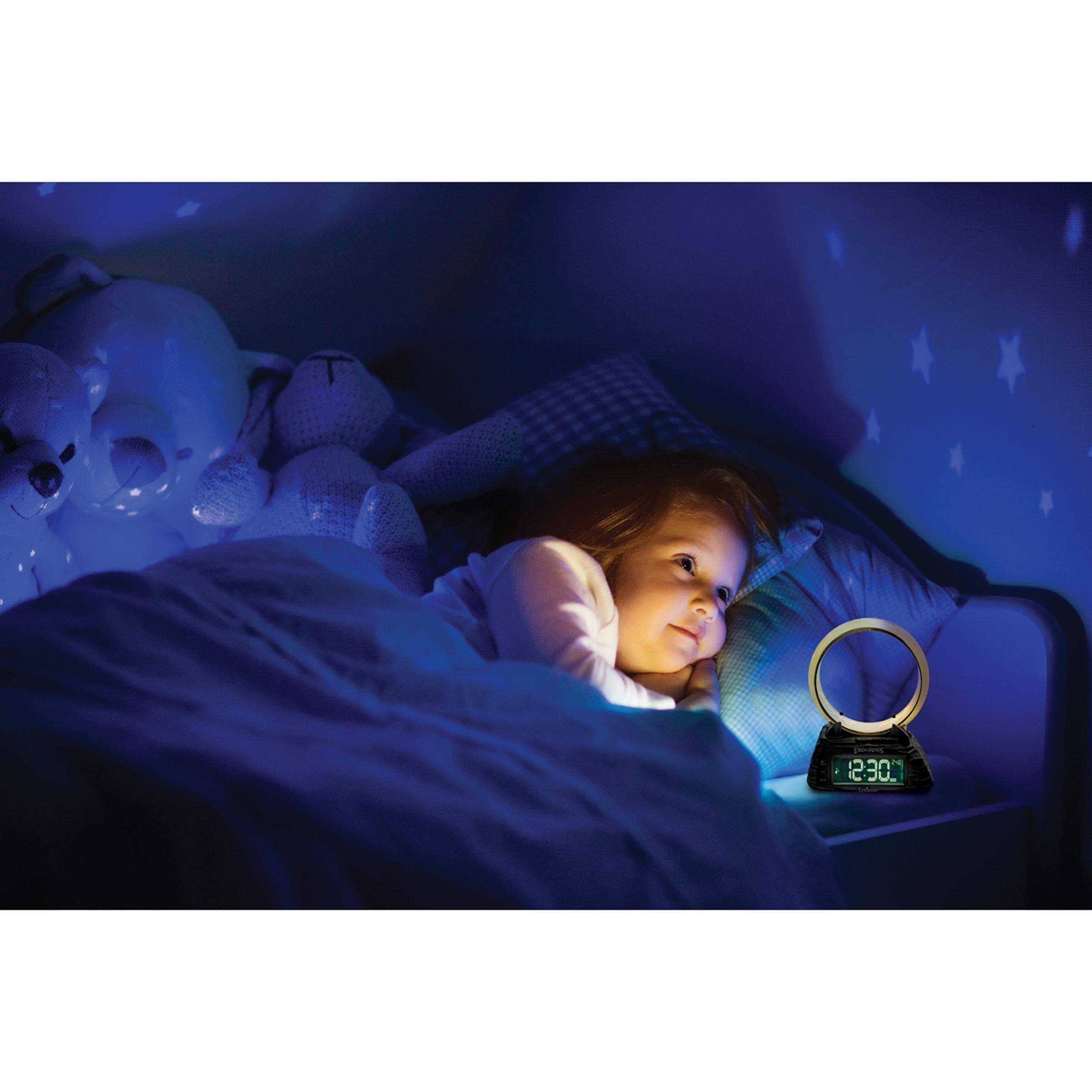 Alt View 10. Lexibook - Lord Of The Rings Digital alarm clock with lighting ring - GOLDEN.