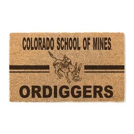 Jardine - Colorado School of Mines Orediggers 18" x 30" Team Logo Doormat - Brown