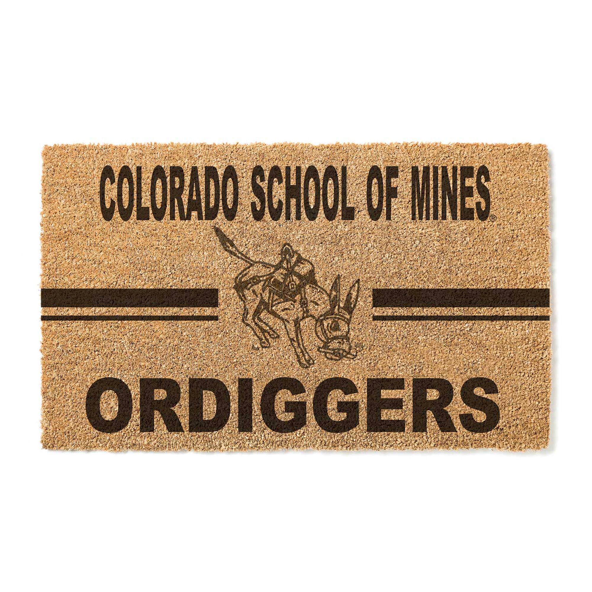 Colorado School of Mines Orediggers 18" x 30" Team Logo Doormat