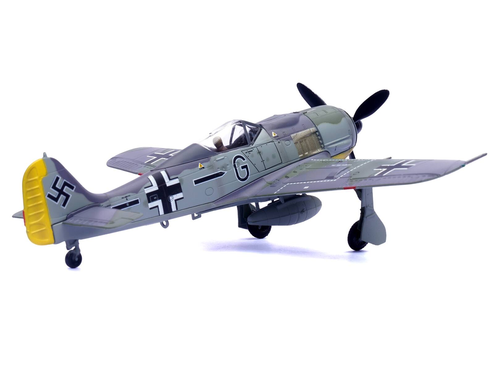 Left. Legion - Focke-Wulf Fw 190A Aircraft 14-Victory Ace Hauptmann Wilhelm Gath Stab/JG 26 France 1942 German Luftwaffe 1/72 - Multicolor.