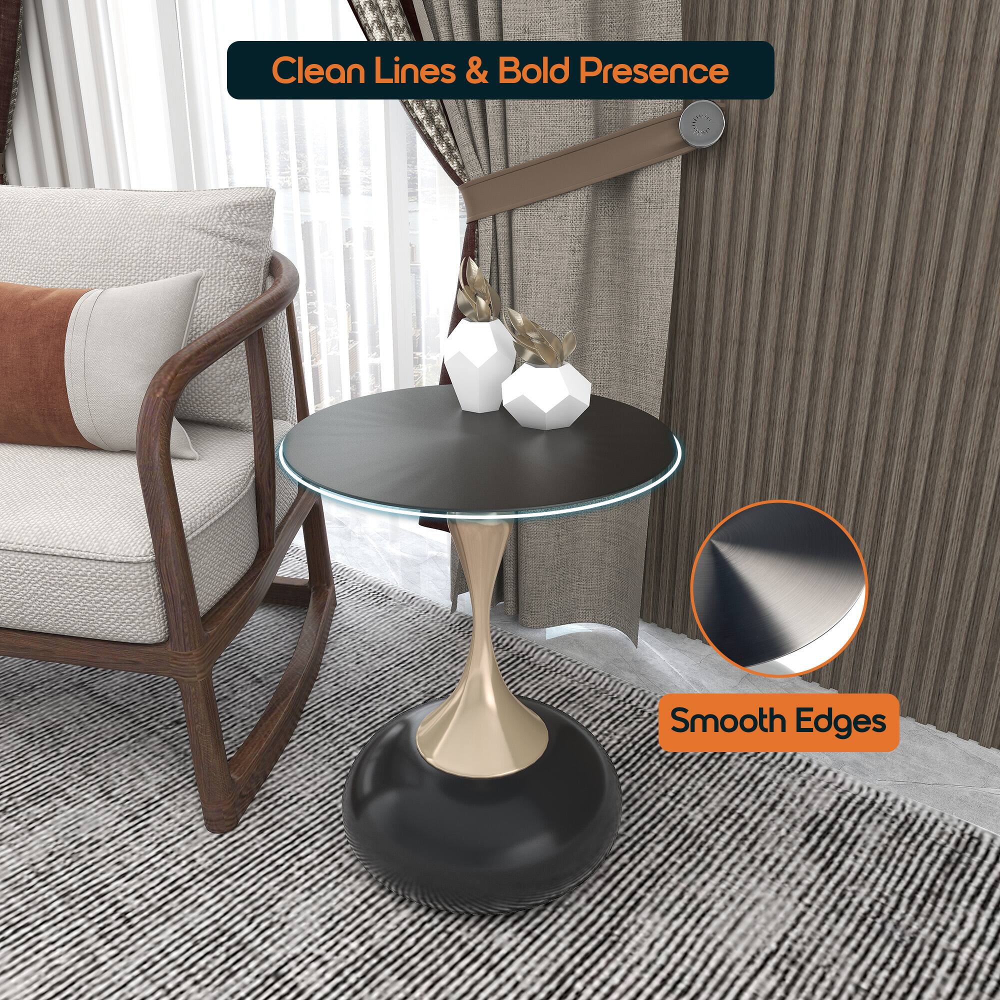 Clean Lines & Bold Presence  
Smooth Edges