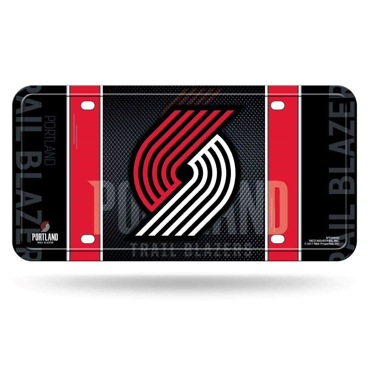 Portland Trail Blazers NBA 12x6 Metal License Plate Auto Tag