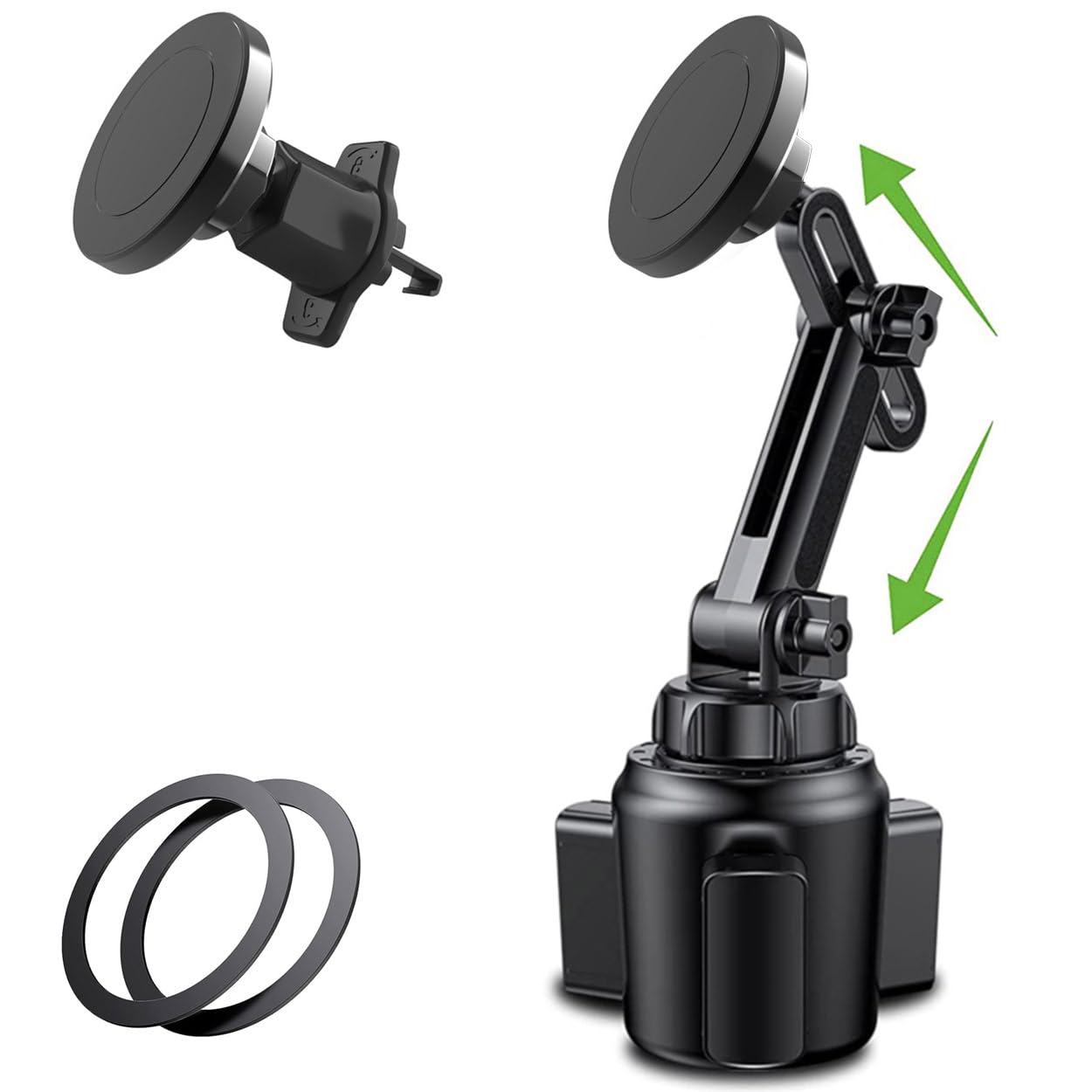 TECH SAFARI - Magnetic Car Cup Holder Phone Mount For Magsafe Cell Air Vent 15 14 13 Pro Plus Max Mini Case Other - Default