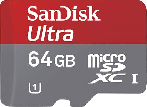 SanDisk - Ultra 64GB microSDXC Class 10 Memory Card-Front_Standard