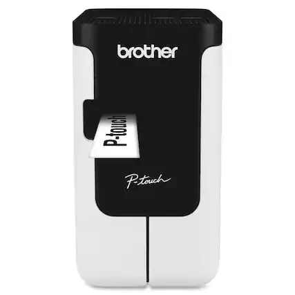 Front. Brother - PT-P700 PC-Connectable Label Printer for PC and Mac - Black.