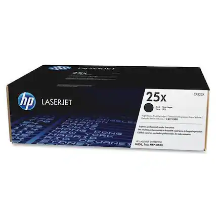 Front. HP - 25X High-Yield Toner Cartridge - Black.