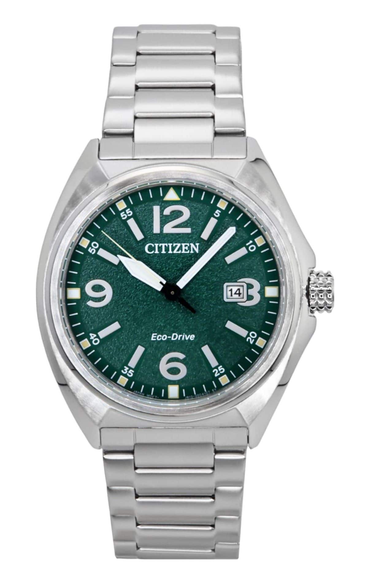 Citizen - Eco-Drive Stainless Steel Dial AW1571-76X 100M Men's Watch - Green