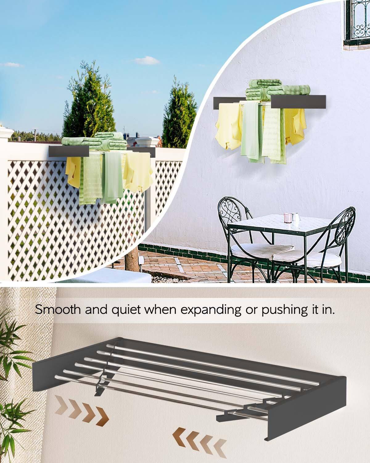 Smooth and quiet when expanding or pushing it in.