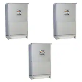 Little Giant - Dry Food Automatic 50 Pound Dog Feeder Chow Hound (3 Pack) - Steel
