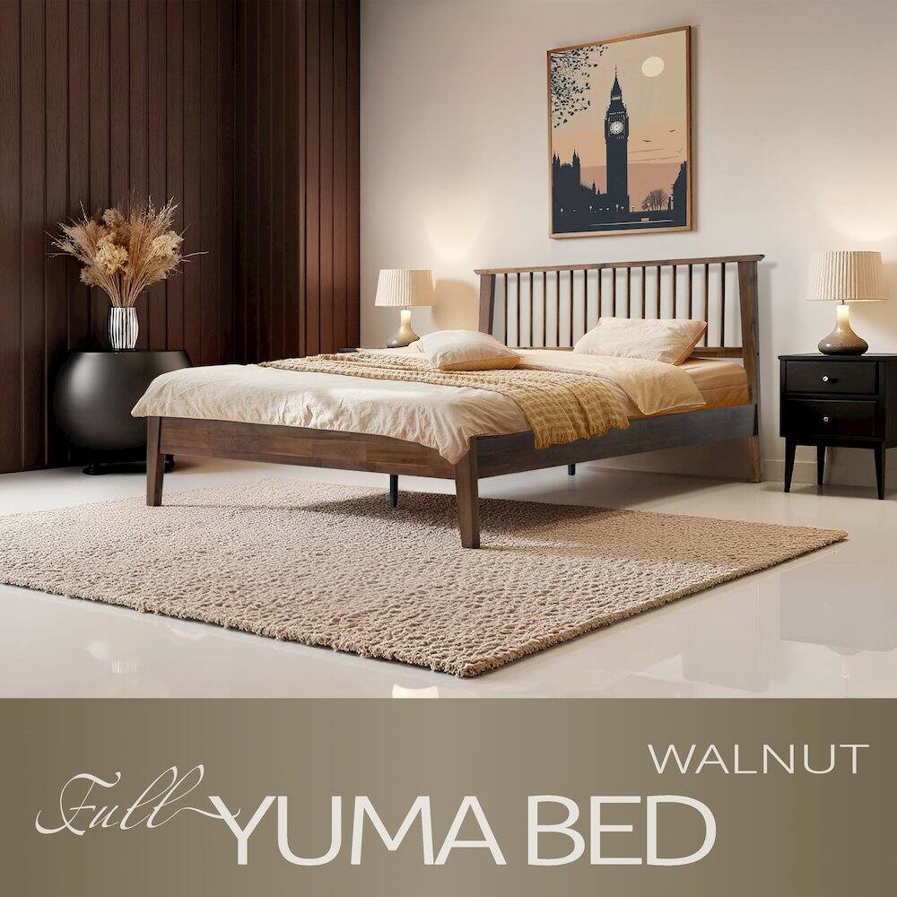 WALNUT Full YUMA BED