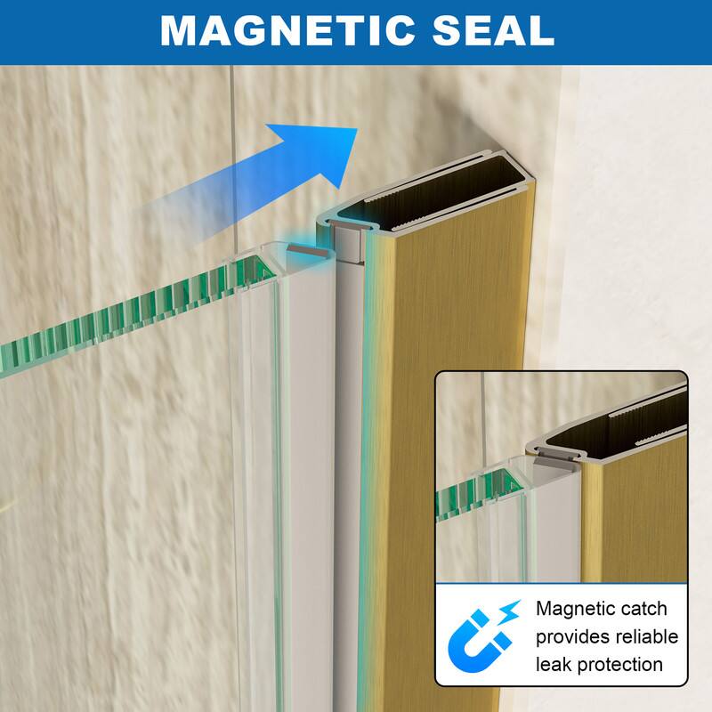 MAGNETIC SEAL  
Magnetic catch provides reliable leak protection