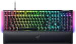 Razer - BlackWidow V4 Full Size Wired Mechanical Green Clicky Switch Gaming Keyboard with Chroma RGB Backlighting - Black