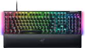 Razer - BlackWidow V4 Full Size Wired Mechanical Green Clicky Switch Gaming Keyboard with Chroma RGB Backlighting - Black