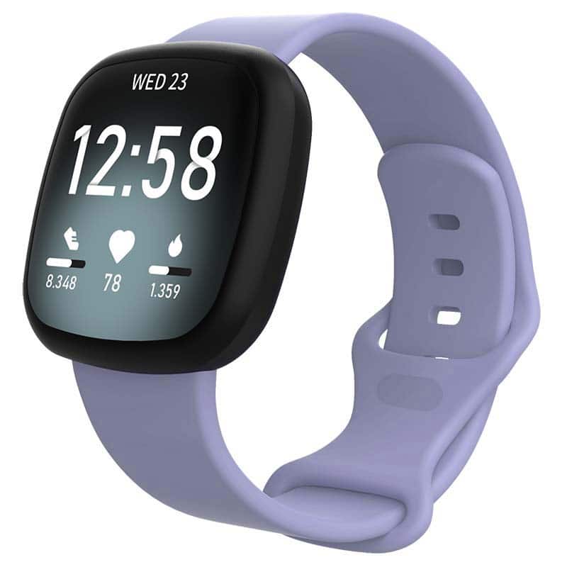 StrapsCo - Active Band Silicone Rubber Watch Strap For Fitbit Versa 4 (Short-Medium) - Lavender price history on PriceWatchPro
