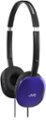Angle. JVC - FLATS Over-the-Ear Headphones - Blue.