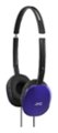 Front. JVC - FLATS Over-the-Ear Headphones - Blue.