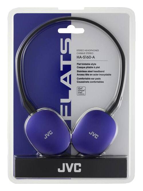 Alt View 11. JVC - FLATS Over-the-Ear Headphones - Blue.